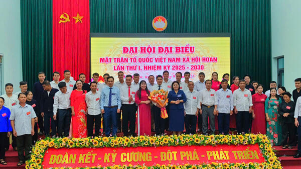 Xã Hội Hoan tổ chức Đại hội đại biểu Mặt trận Tổ quốc Việt Nam xã Hội Hoan lần thứ I, nhiệm kỳ 2025 – 2030