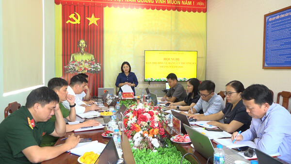 HỘI NGHỊ BAN THƯỜNG VỤ ĐẢNG ỦY XÃ HỘI HOAN THƯỜNG KỲ THÁNG 9